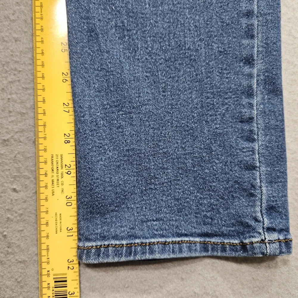 Levi Strauss Signature Slim Mens Jeans 36x32 Blue Medium Wash Mid Rise Stretch